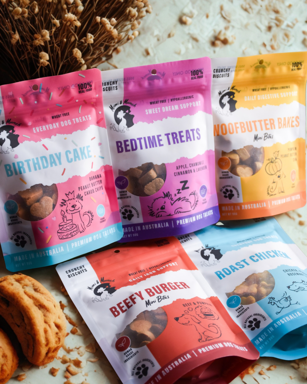 Mimi&Munch 純天然功能性狗狗零食套裝