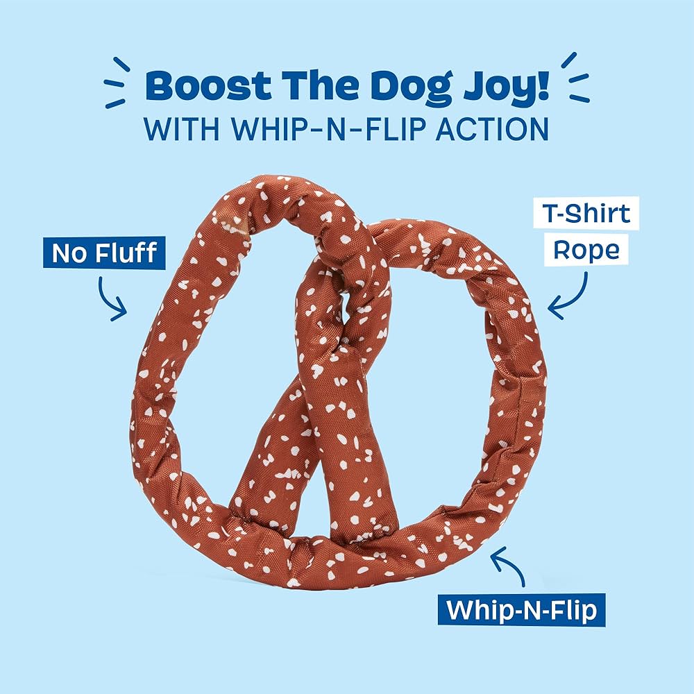 Barkbox Paula's Park Slope Pretzel Dog Toy