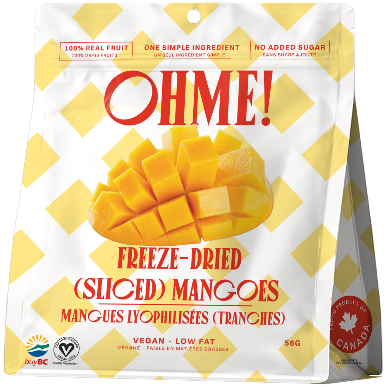 Freeze Dried Mango (Sliced) 56g