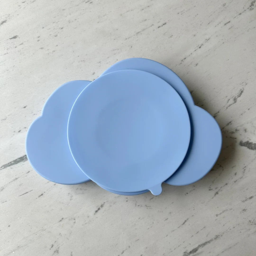 Cloud slow feeder bowl | butterfly pea