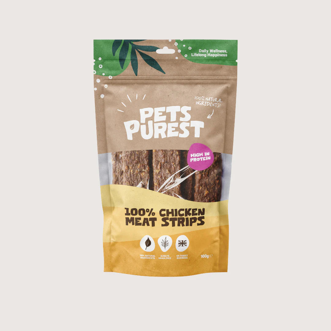 100% Natural Chicken Meat Strips 100g