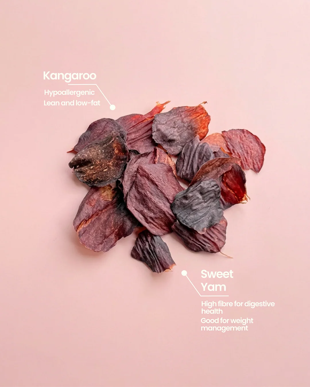 Kangaroo baked sweet yam chips 50g
