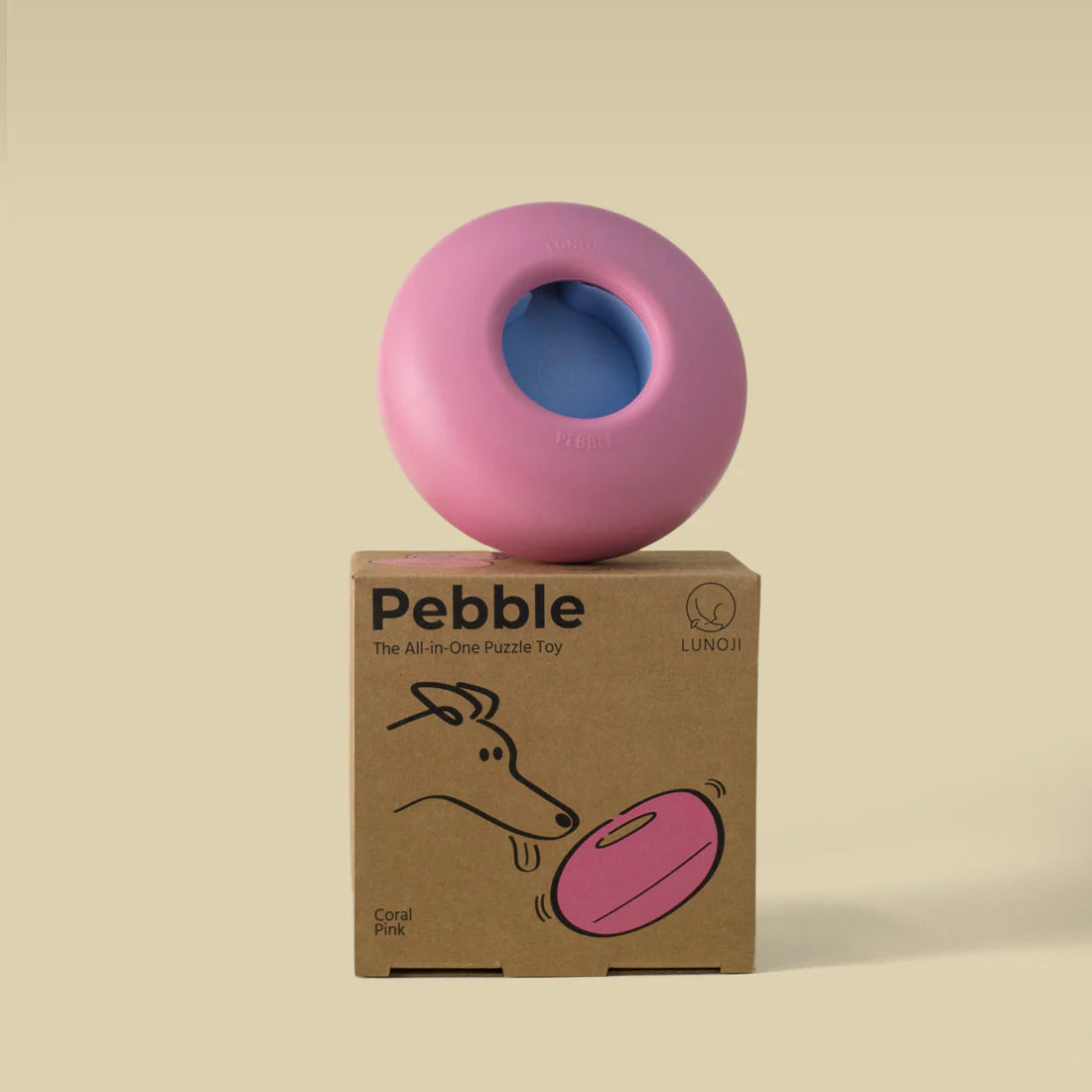 Pebble漏食玩具 (粉紅)