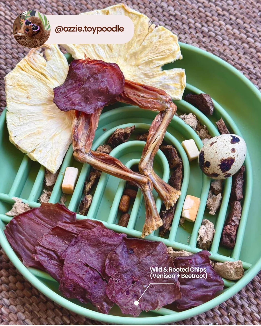 Venison beet root chips 50g