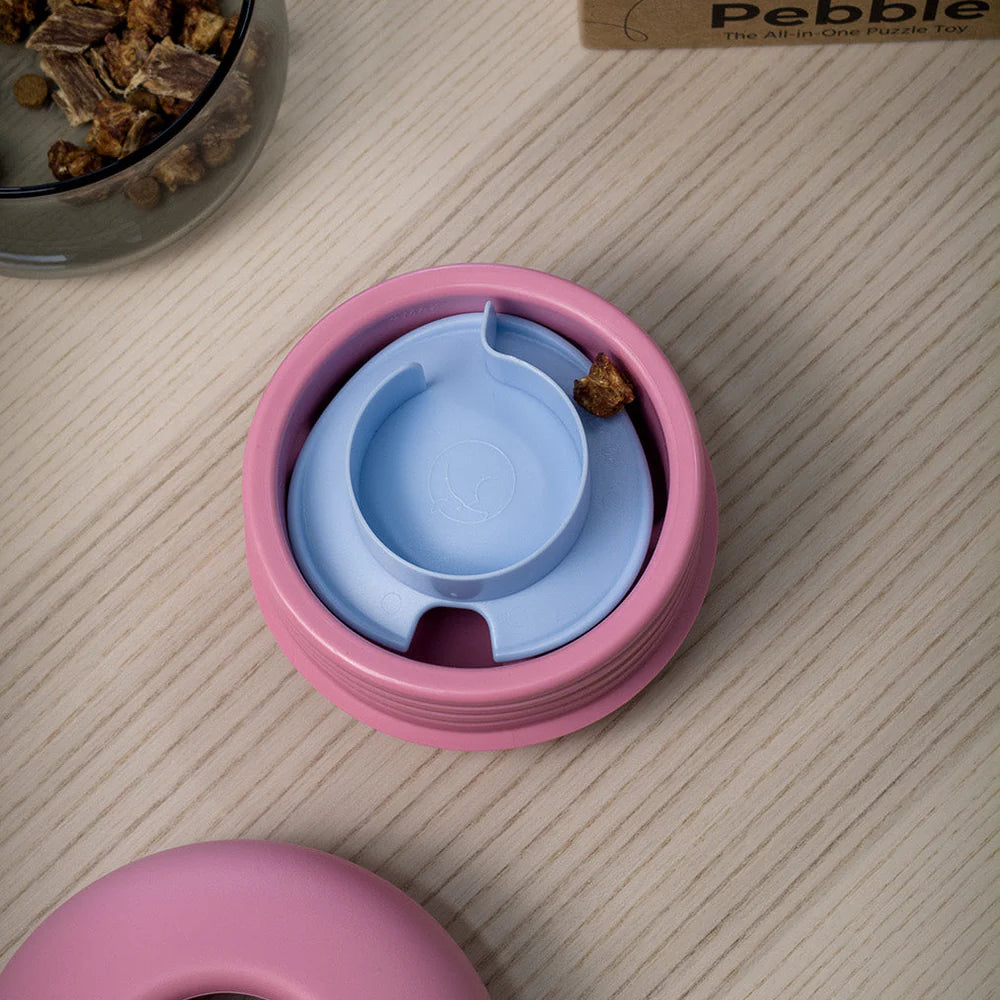 Pebble漏食玩具 (藍)