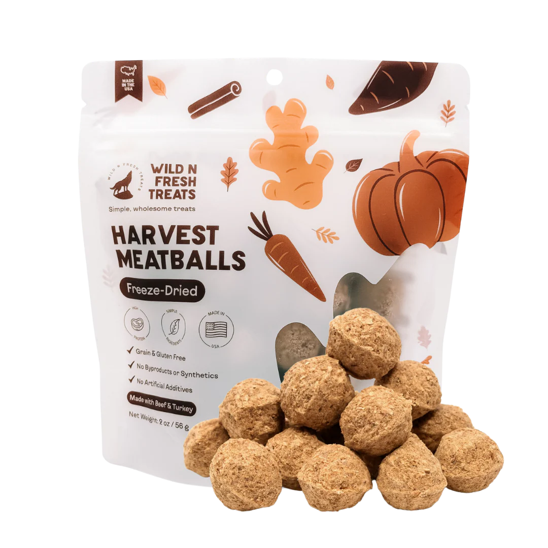 Freeze-Dried Harvest Meatballs (Beef + Turkey)2oz (Pre-order)