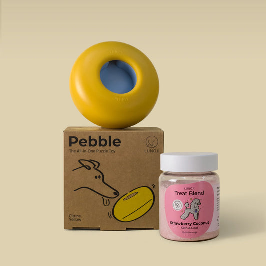 Pebble漏食玩具+狗狗營養雪糕粉