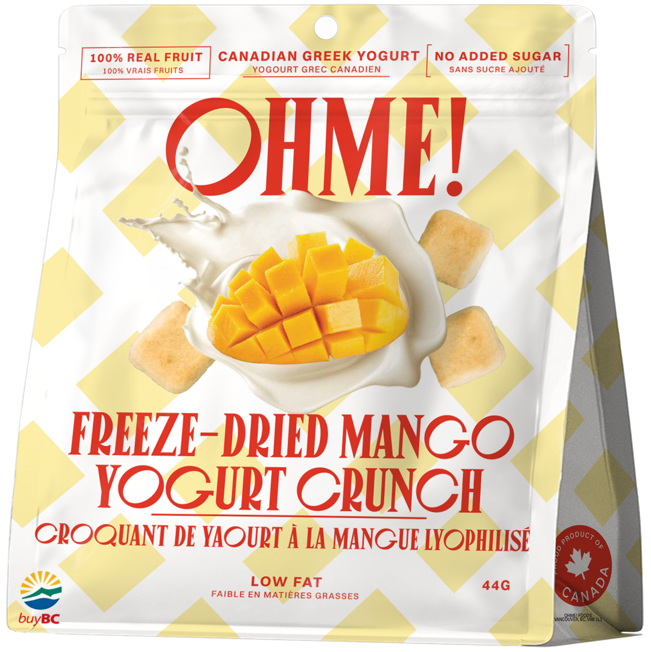 Freeze Dried Mango Yogurt Crunch 44g