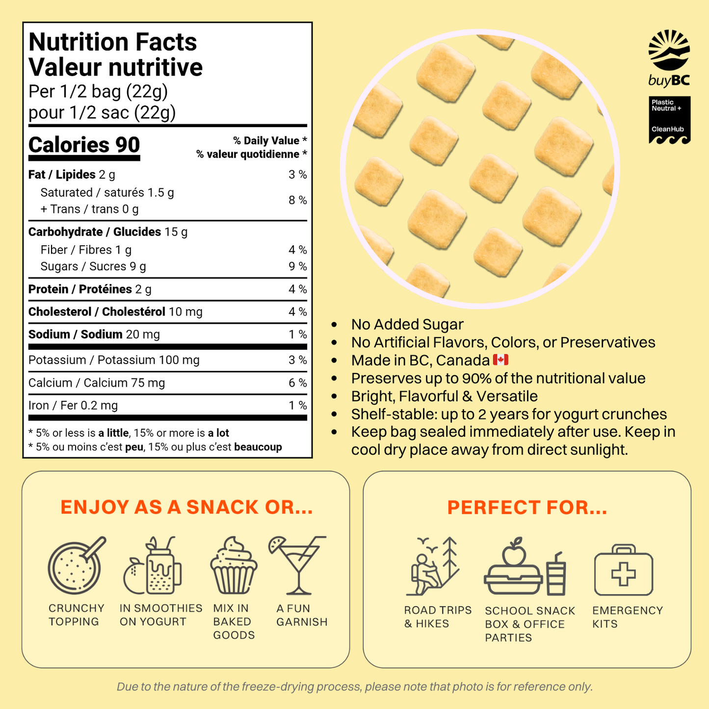 Freeze Dried Mango Yogurt Crunch 44g