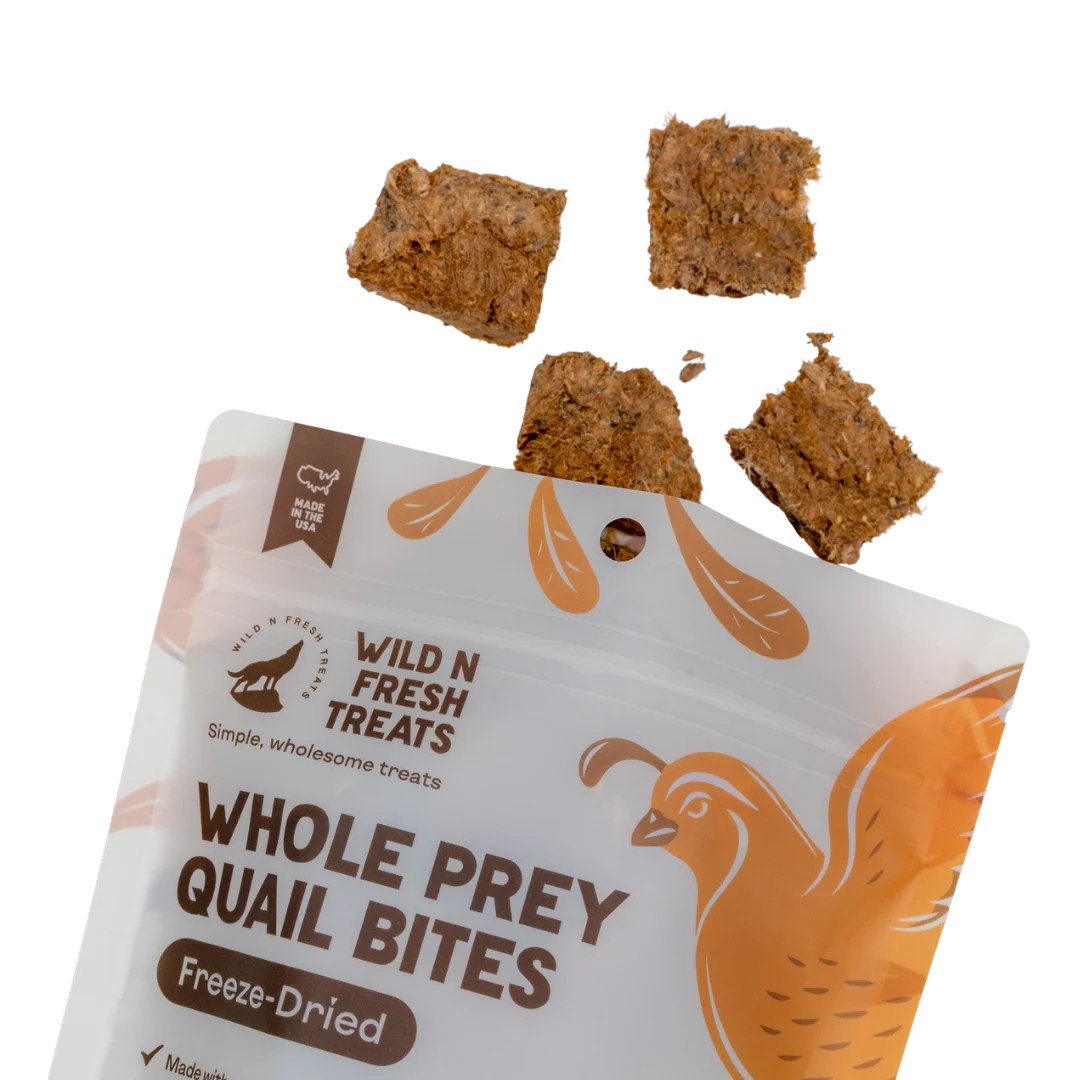 Freeze-Dried Whole Prey Quail Bites 3oz