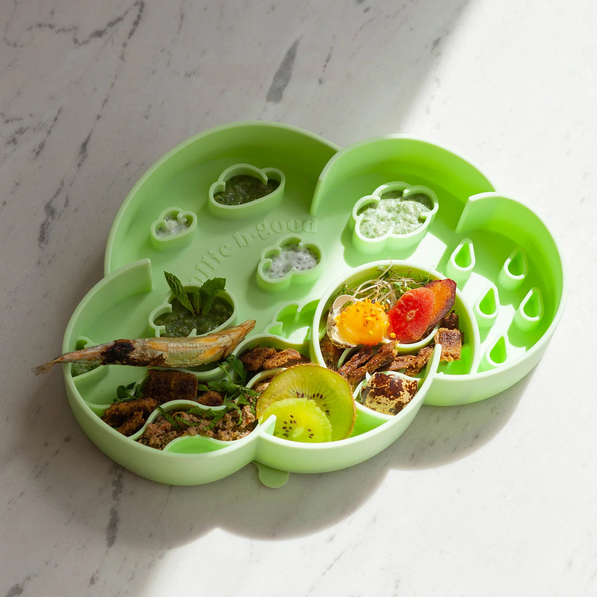Cloud slow feeder bowl | honeydew
