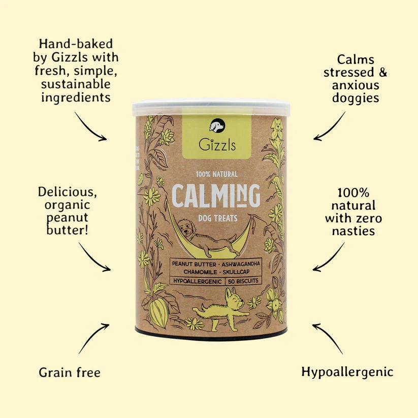 Gizzls 100% Natural Dog Treats for Calming