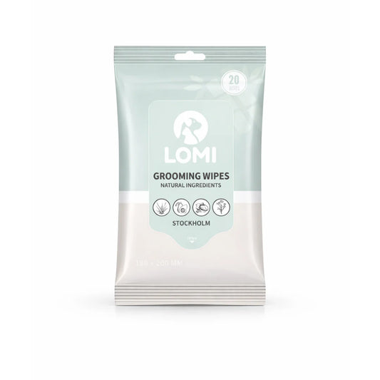 瑞典Lomi蘆薈洋甘菊犬貓專用濕巾 20片裝