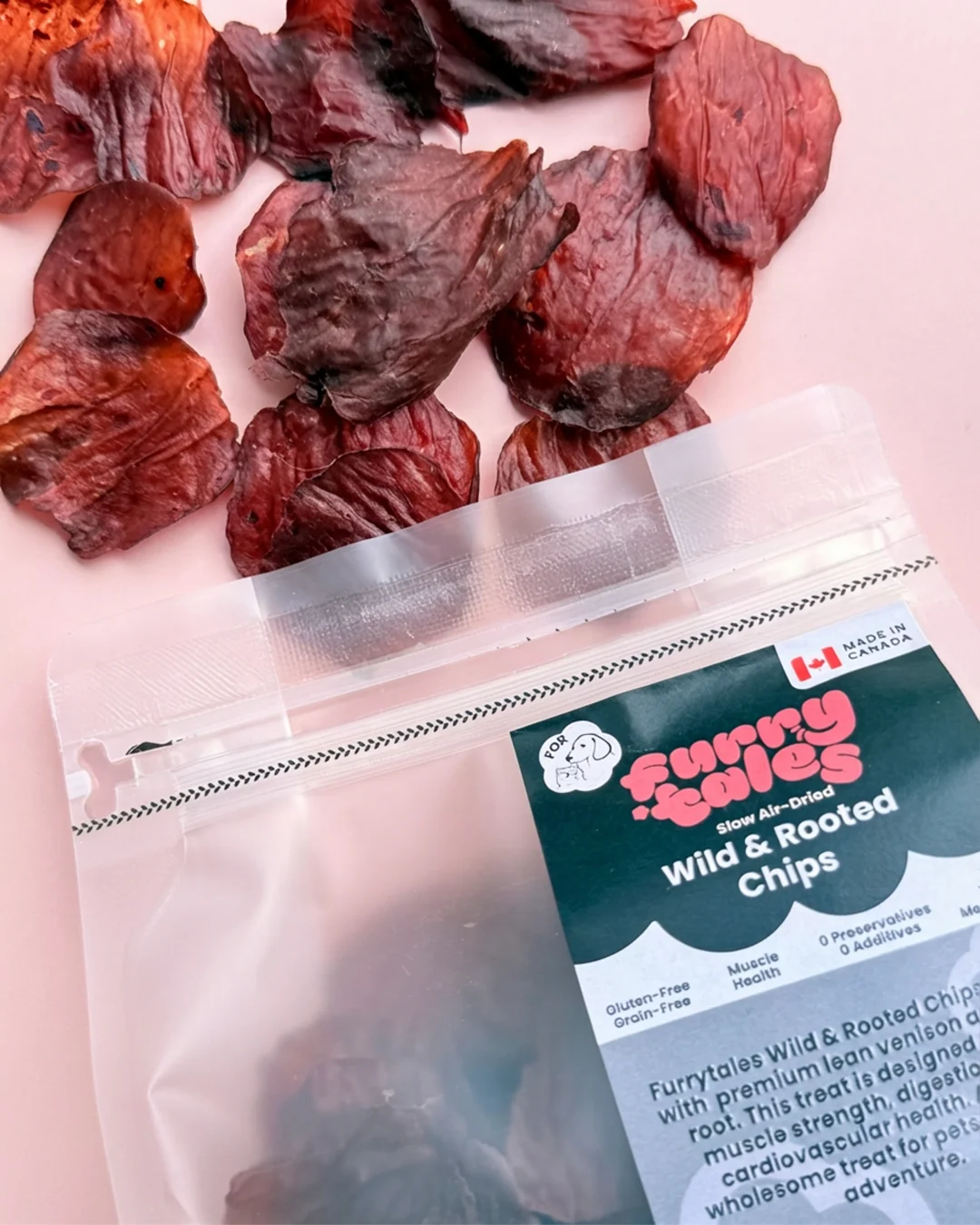 Venison beet root chips 50g