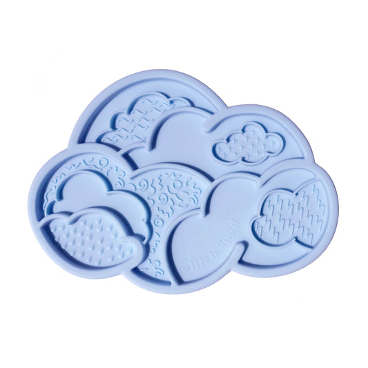 Cloud nine lick mat & lid | cornflower