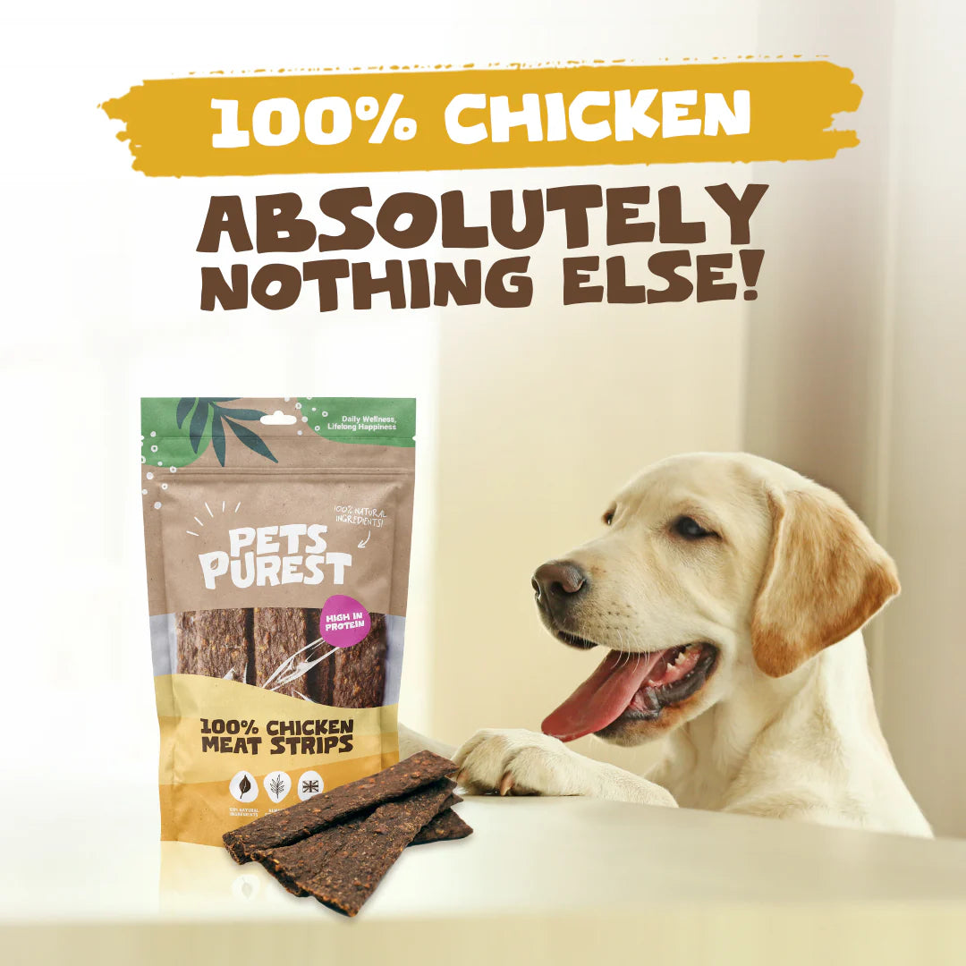 100% Natural Chicken Meat Strips 100g
