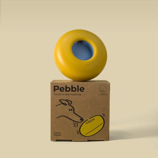 Pebble漏食玩具 (黃)