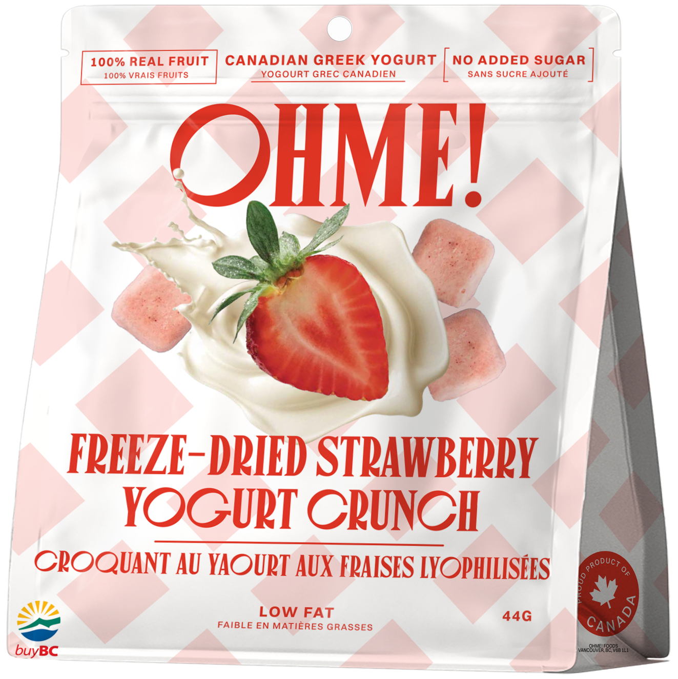 Freeze Dried Strawberry Yogurt Crunch 44g